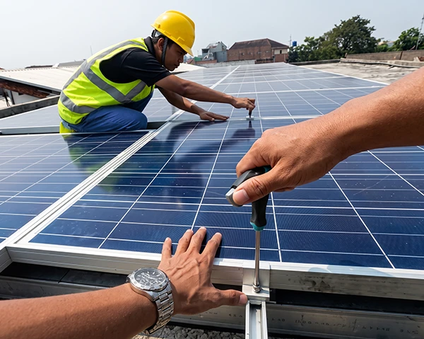 Instalasi Panel Surya VIPSOLAR ENERGY